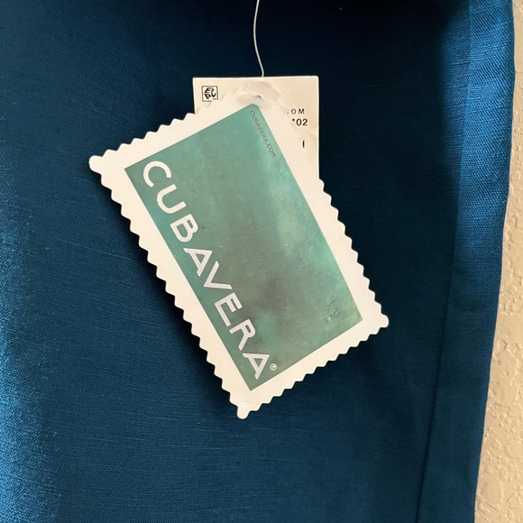 Cubavera Men’s Guayabera Shirt | 2XLT | Cream & Blue | Short Sleeve | NWT - Picture 6 of 9